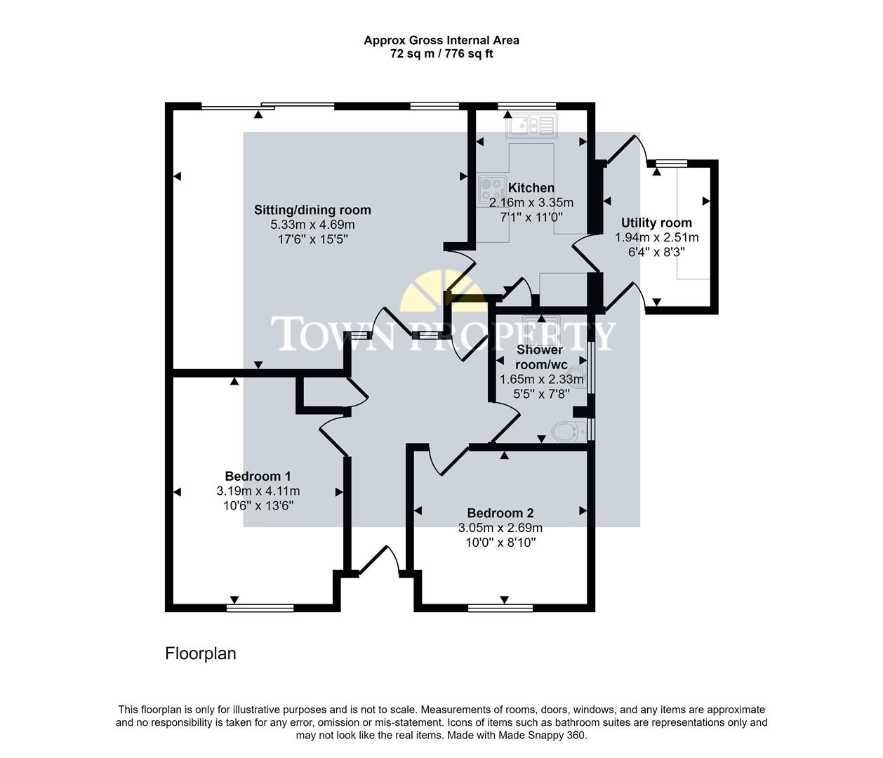 Property Details for Sturdee Close Eastbourne BN23 6AZ Town Property